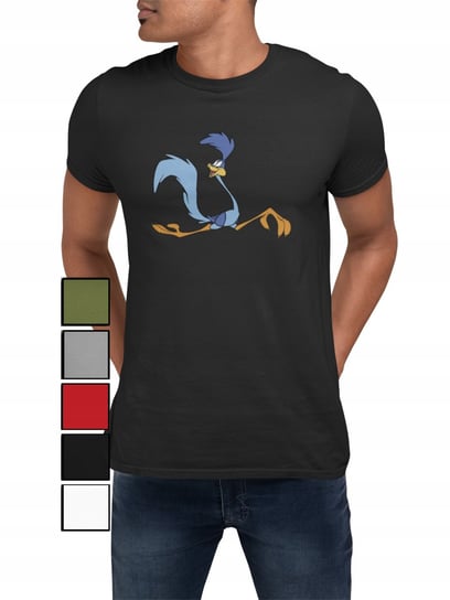 Koszulka T-Shirt Męska Z Nadrukiem Looney Tunes Struś Kojot - Xxl Inna marka