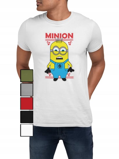 KOSZULKA T-SHIRT MĘSKA Z NADRUKIEM MINIONKI GRU DRU BAJKA - XL Inna marka