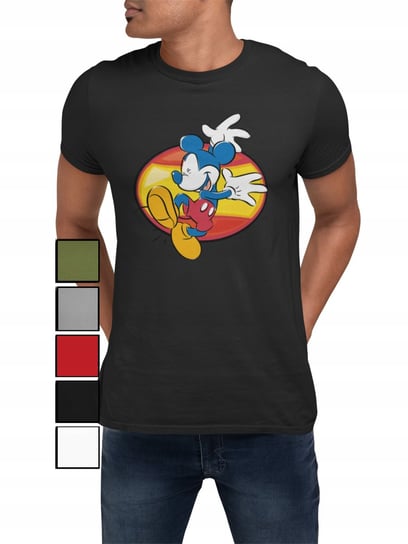 KOSZULKA T-SHIRT MĘSKA Z NADRUKIEM MYSZKA MIKI DONALD PLUTO - L Inna marka