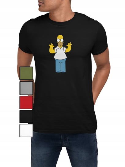 Koszulka T-Shirt Męska Z Nadrukiem Simpson Bart Na Prezent - 3Xl Inna marka