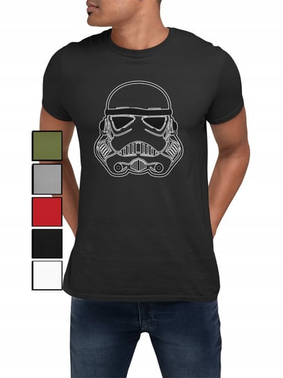 KOSZULKA T-SHIRT MĘSKA Z NADRUKIEM STAR WARS LORD NAPIS YODA - 3XL Inna marka