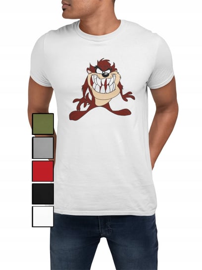 -Koszulka T-Shirt Męska Z Nadrukiem Taz Diabeł Tasmański Looney - 3Xl Inna marka