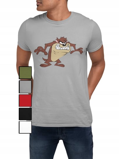 -KOSZULKA T-SHIRT MĘSKA Z NADRUKIEM TAZ DIABEŁ TASMAŃSKI LOONEY - XS Inna marka