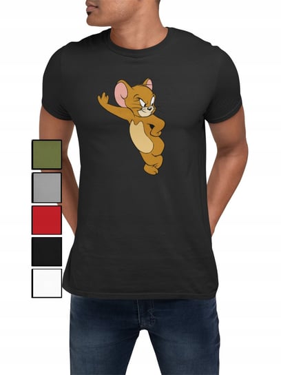 Koszulka T-Shirt Męska Z Nadrukiem Tom I Jerry Kot Mysz - 3Xl Inna marka