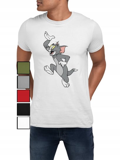 Koszulka T-Shirt Męska Z Nadrukiem Tom I Jerry Kot Mysz - S Inna marka