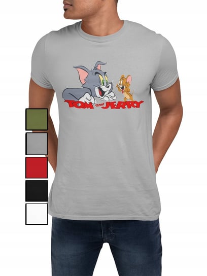 Koszulka T-Shirt Męska Z Nadrukiem Tom I Jerry Kot Mysz -Xxl Inna marka