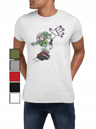 Koszulka T-Shirt Męska Z Nadrukiem Toy Story Chudy Buzz - S Inna marka