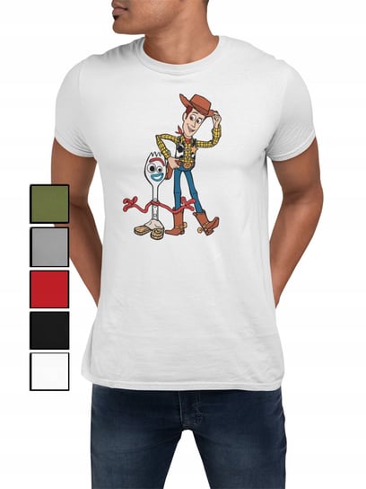 KOSZULKA T-SHIRT MĘSKA Z NADRUKIEM TOY STORY CHUDY BUZZ - S Inna marka