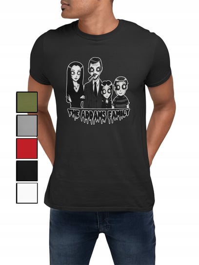 Koszulka T-Shirt Męska Z Nadrukiem Wednesday Rączka Postacie -Xl Inna marka