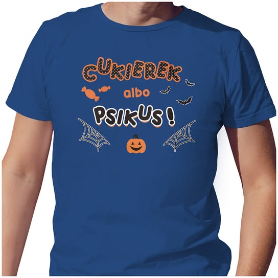 KOSZULKA T-SHIRT MĘSKI 2XL HALLOWEEN CUKIEREK ALBO PSIKUS SUPER JAKOŚĆ PolskaKoszulka