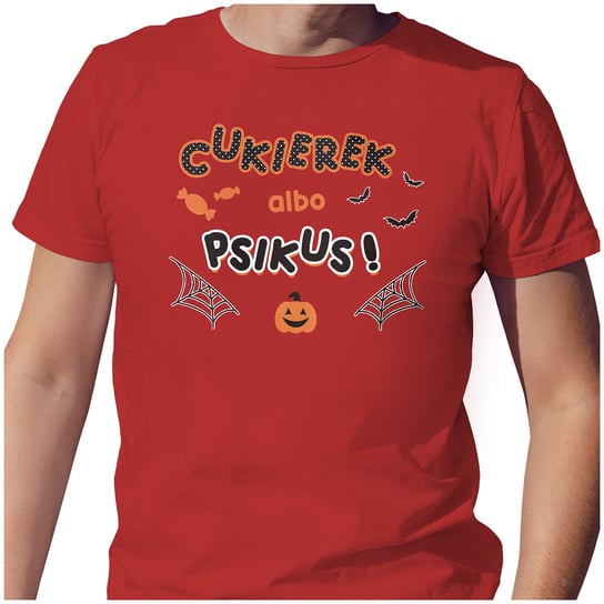 KOSZULKA T-SHIRT MĘSKI 3XL HALLOWEEN CUKIEREK ALBO PSIKUS SUPER JAKOŚĆ PolskaKoszulka