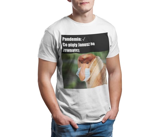 Koszulka T- shirt męski-janusz nosacz pandemia-3XL Inna marka