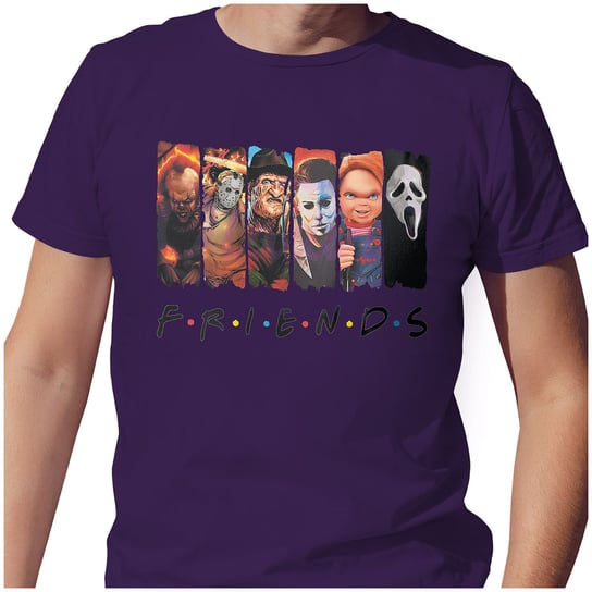 KOSZULKA T-SHIRT MĘSKI L HALLOWEEN FRIENDS SUPER JAKOŚĆ PolskaKoszulka