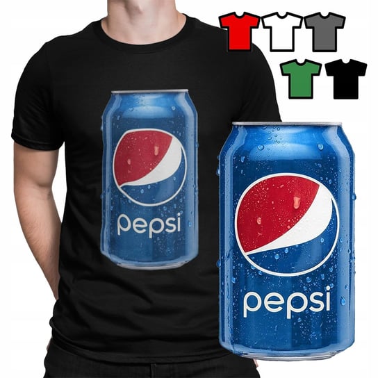 Koszulka t-shirt męski wybór - cola pepsi napoje wzory prezent - s WORLD CASE