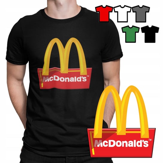 Koszulka t-shirt męski wybór - mcdonalds śmieszne wzory prezent - m WORLD CASE