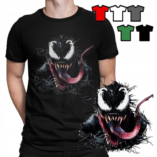 KOSZULKA T-SHIRT MĘSKI WZORY DO WYBORU - FILMY SERIALE VENOM - M WORLD CASE