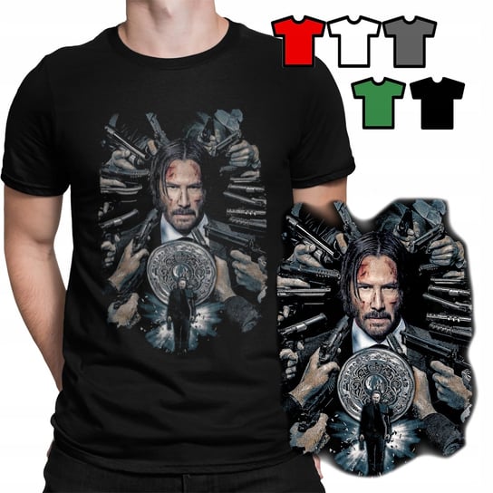 KOSZULKA T-SHIRT MĘSKI WZORY DO WYBORU - JOHN WICK SERIALE FILMY - S WORLD CASE