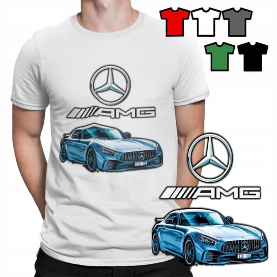 KOSZULKA T-SHIRT MĘSKI WZORY DO WYBORU - MERCEDES AMG AUTA SAMOCHODY - M WORLD CASE