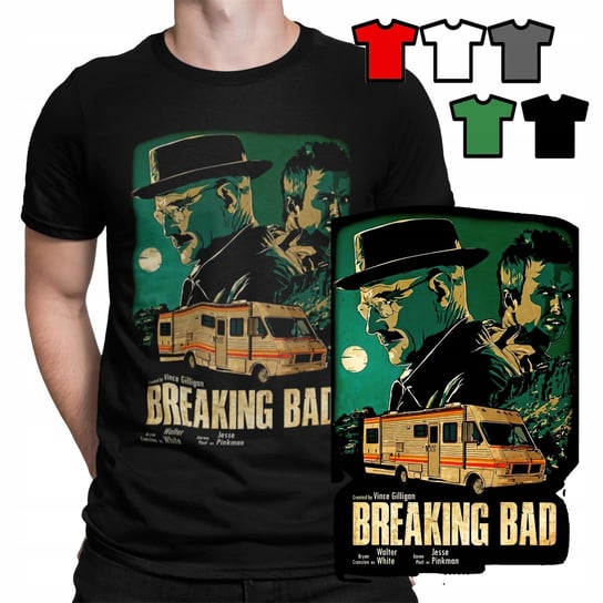 KOSZULKA T-SHIRT MĘSKI WZORY DO WYBORU - SERIALE BREAKING BAD - XXXL 3XL WORLD CASE