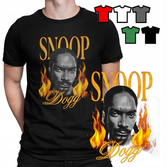 KOSZULKA T-SHIRT MĘSKI WZORY DO WYBORU - SNOOP DOGG RAPER HIP HOP - XXL WORLD CASE