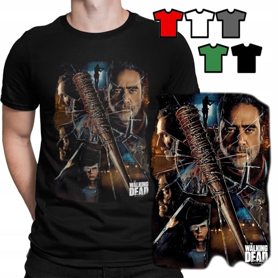 KOSZULKA T-SHIRT MĘSKI WZORY DO WYBORU - THE WALKING DEAD SERIALE - M WORLD CASE