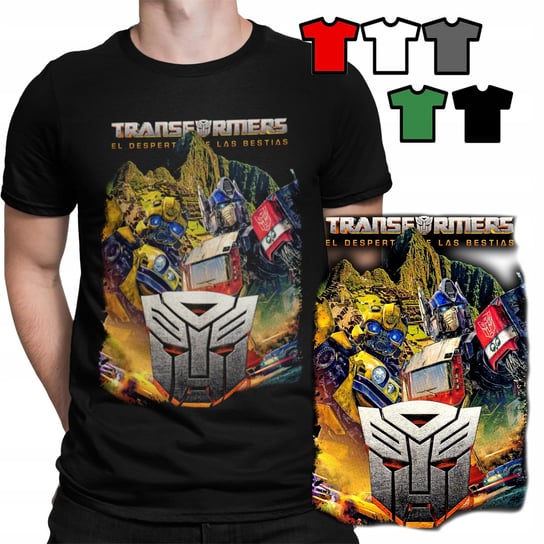 KOSZULKA T-SHIRT MĘSKI WZORY DO WYBORU - TRANSFORMERS AUTA FILMY - XL WORLD CASE