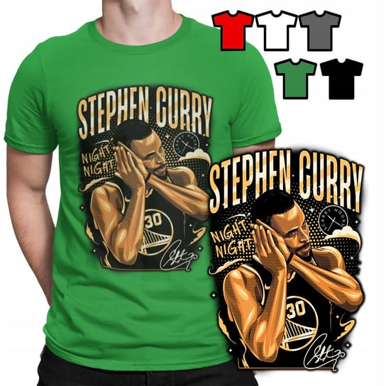 KOSZULKA T-SHIRT MĘSKI WZORY WYBÓR - STEPHEN CURRY KOSZYKÓWKA NBA - XL WORLD CASE