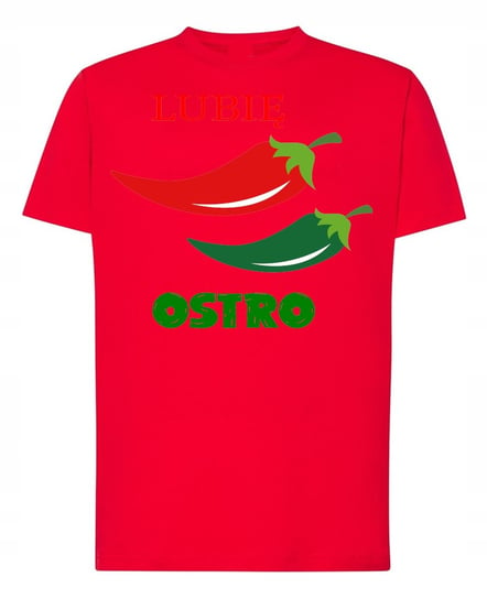 Koszulka T-Shirt Śmieszny Lubię Ostro r.4XL Inna marka