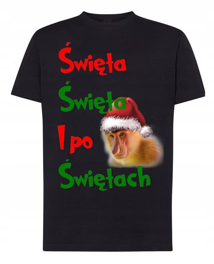 Koszulka T-Shirt Świąteczny Nosacz Święta Święta i Po Świętach r.S Inna marka