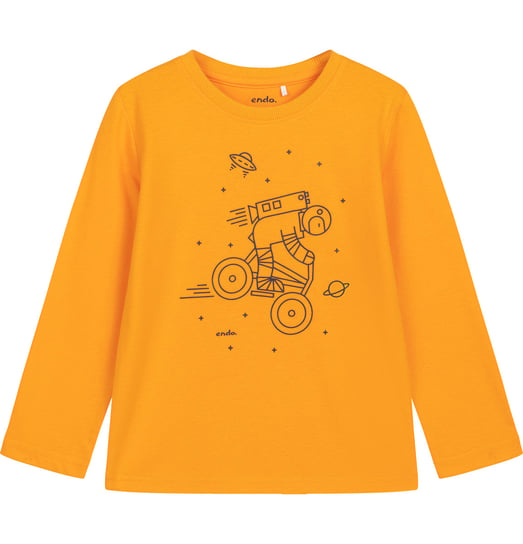 Koszulka T-Shirt Z Długim Rękawem Chłopięca Dziecięca 146 Z Kosmonautą Endo Endo