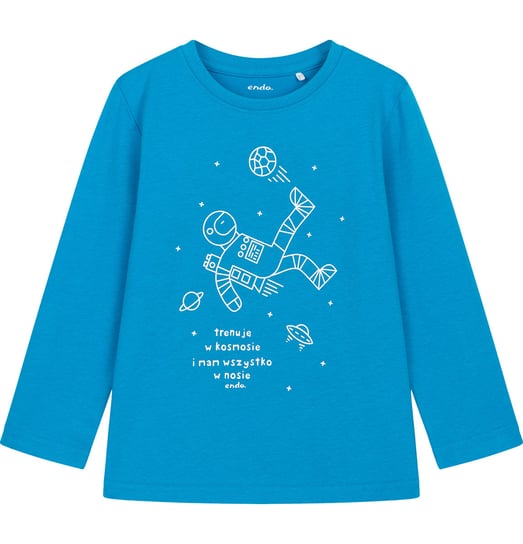 Koszulka T-Shirt Z Długim Rękawem Chłopięca Dziecięca Astronauta 110 Endo Endo