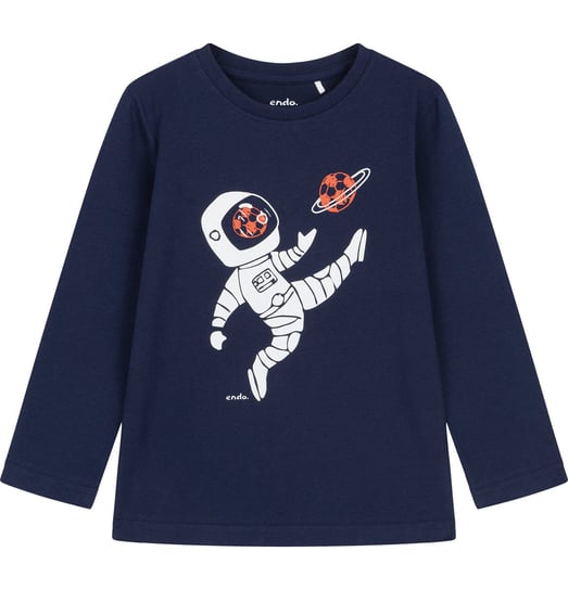 Koszulka T-Shirt Z Długim Rękawem Chłopięca Dziecięca Z Kosmonauta 110 Endo Endo
