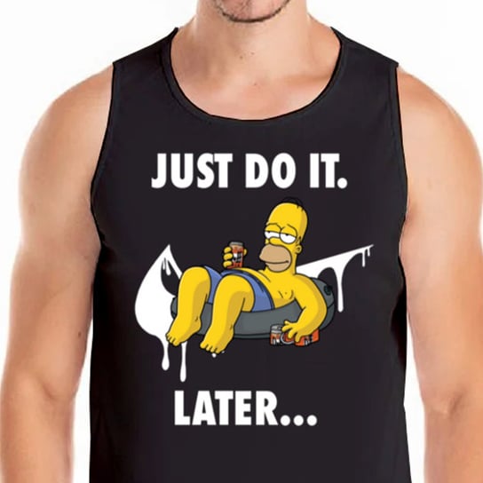 Koszulka Tank Top 0792 Simpsons Homer L Czarna Inna marka
