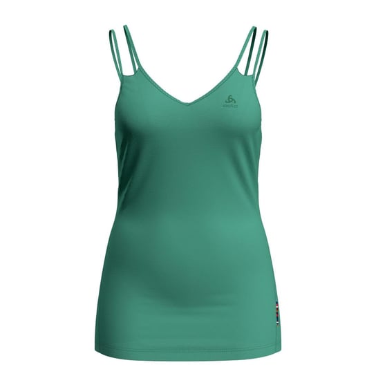 Koszulka termiczna, damska, Odlo BL TOP V-neck Singlet MERINO, 130 C/O, 110671/40308, zielony, L Odlo