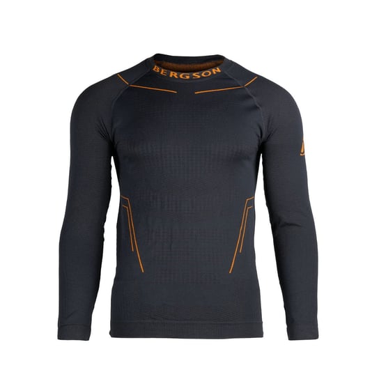 Koszulka termiczna z długim rękawem Męska BERGSON ESSENCE TD LS Charcoal - XL/XXL Bergson