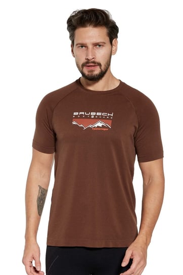 Koszulka termoaktywna męska Brubeck Dynamic Outdoor SS13840 brązowy - XL BRUBECK