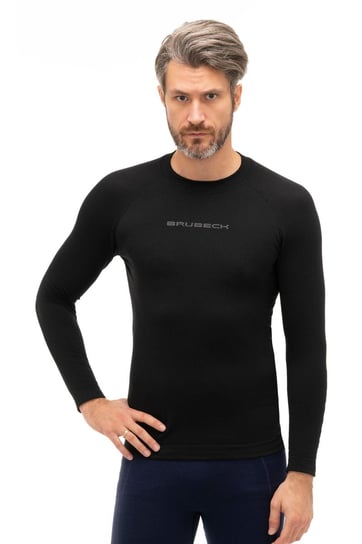 Koszulka termoaktywna męska z długim rękawem Brubeck 3D PRO LS15950 czarny - L BRUBECK