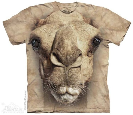 koszulka THE MOUNTAIN - BIG FACE CAMEL, barwiona-S The Mountain