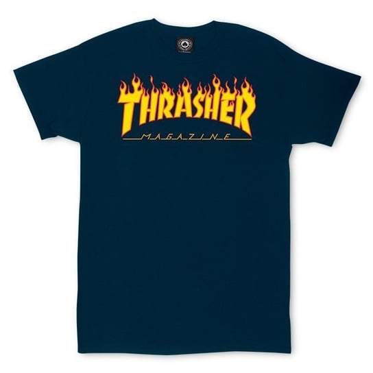 Koszulka Thrasher Flame Logo Navy - 110102/NY-L Thrasher
