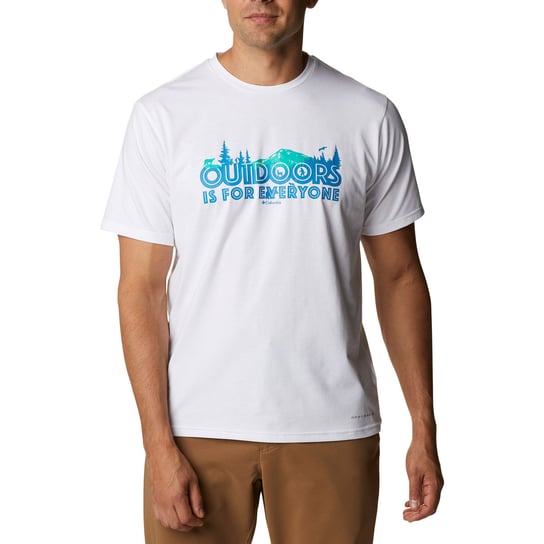 Koszulka trekkingowa męska Columbia Sun Trek biała 1931172 M Columbia