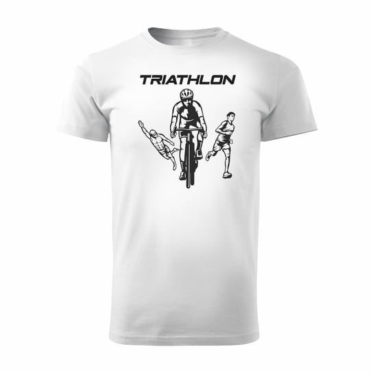 Koszulka triathlon triathlonowa dla biegacza biegowa męska biała REGULAR-S TUCANOS