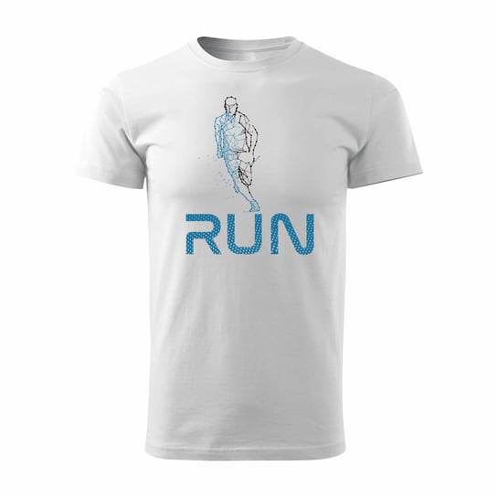 Koszulka triathlon triathlonowa dla biegacza biegowa męska biała REGULAR-XXL TUCANOS