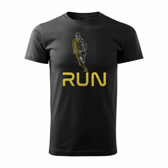 Koszulka triathlon triathlonowa dla biegacza biegowa męska czarna REGULAR-S TUCANOS