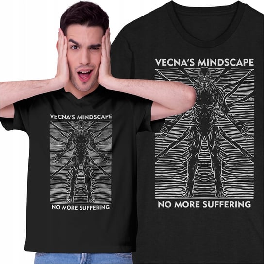 Koszulka Unknown Pleasures Stranger Things Vecna Mindscape Mind Lair Inna marka