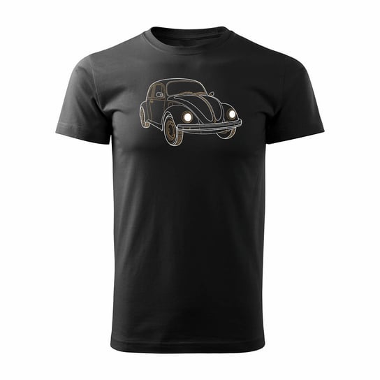 Koszulka VW Beatle garbus z samochodem garbusem męska czarna REGULAR - L Topslang