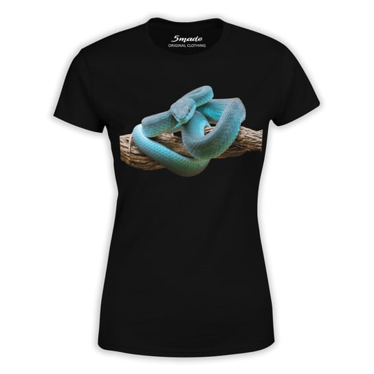Koszulka wąż pyton niebieski-S 5made