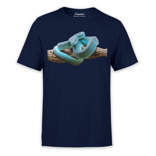 Koszulka wąż pyton niebieski-XL 5made