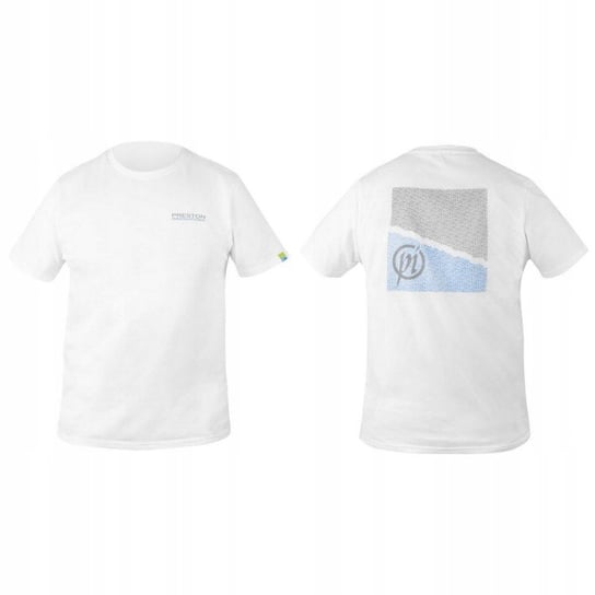 Koszulka Wędkarska Z Nadrukiem Biała Preston White T-Shirt R. M Preston