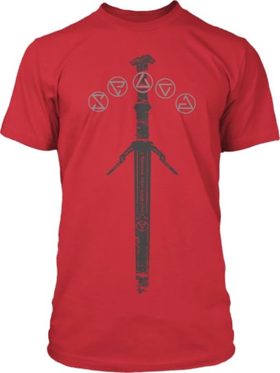 Koszulka, Wiedźmin 3, Srebrny miecz, czerwona, L Jinx