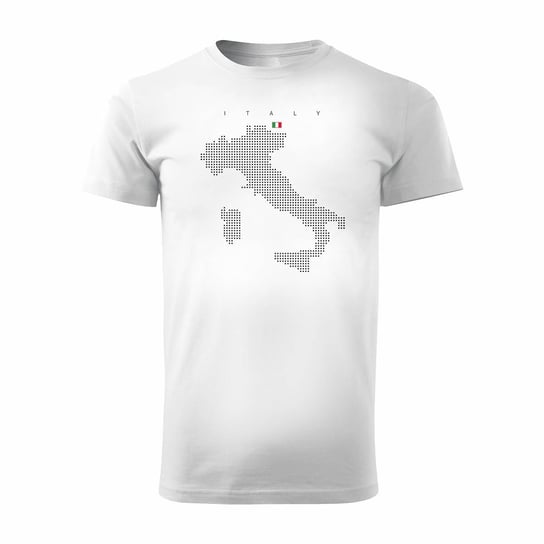 Koszulka Włochy pamiątka z Włoch z Włochami włoska męska biała REGULAR-M TUCANOS